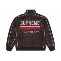 Supreme World Famous Jacquard Track Jacket Black