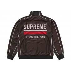 Supreme World Famous Jacquard Track Jacket Black