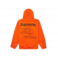 Supreme Worldwide Hooded Sweatshirt Dark Orange