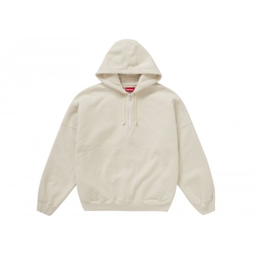 Оригинальный шмот Supreme Wrapped Half Zip Hooded Sweatshirt Stone