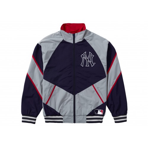 Оригинальный шмот Supreme x New York Yankees Track Jacket Navy - 70см