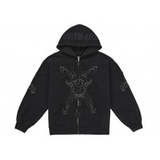 Supreme Ys by Yohji Yamamoto Zip Up Hooded Sweatshirt Black