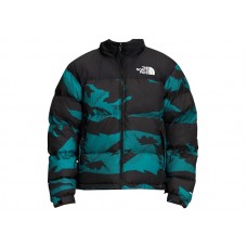 The North Face 1996 Retro Nuptse 700 Fill Packable Jacket Harbor Blue/Linear Mountain Print