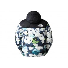The North Face 1996 Retro Nuptse 700 Fill Packable Jacket Summit Navy Abstract Floral Print
