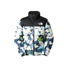 The North Face 1996 Retro Nuptse 700 Fill Packable Jacket Summit Navy Abstract Floral Print