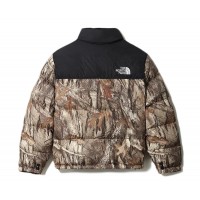 The North Face 1996 Retro Nuptse Packable Jacket Kelp Tan Forest Floor Print