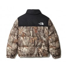 The North Face 1996 Retro Nuptse Packable Jacket Kelp Tan Forest Floor Print
