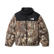 The North Face 1996 Retro Nuptse Packable Jacket Kelp Tan Forest Floor Print