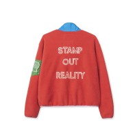 The North Face x Brain Dead 89 Placket Pullover Fleece Sunbaked Red