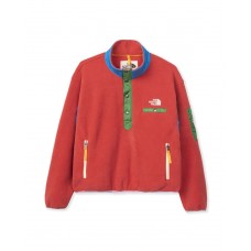 The North Face x Brain Dead 89 Placket Pullover Fleece Sunbaked Red