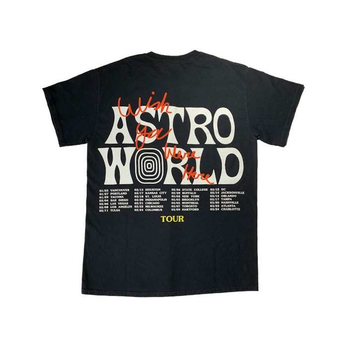 Футболка Travis Scott Astroworld Tour Wish You Were Here Tee Black Футболка Travis Scott Astroworld Tour Wish You Were Here Tee Black