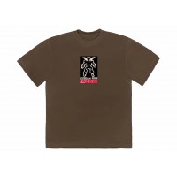 Travis Scott Blackout Tee Brown