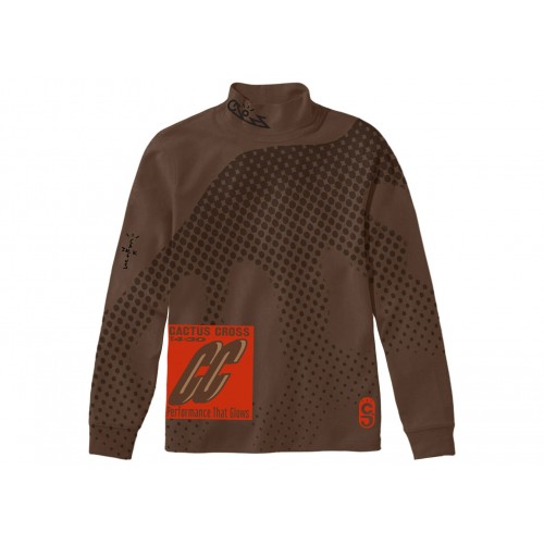 Оригинальный шмот Travis Scott Cactus Jack Cc Sport Mock Neck Brown