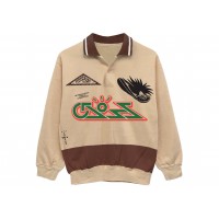 Travis Scott Cactus Jack Cross Rugby Sweater Tan/Brown