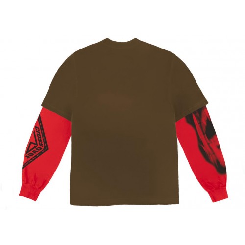 Оригинальный шмот Travis Scott Cactus Jack Crossover Longsleeve Tee Brown