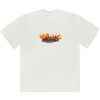 Travis Scott Cactus Jack Flame T-shirt Cream