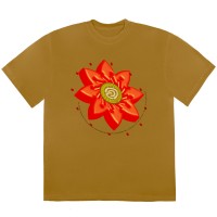 Travis Scott Cactus Jack Flower T-shirt Gold