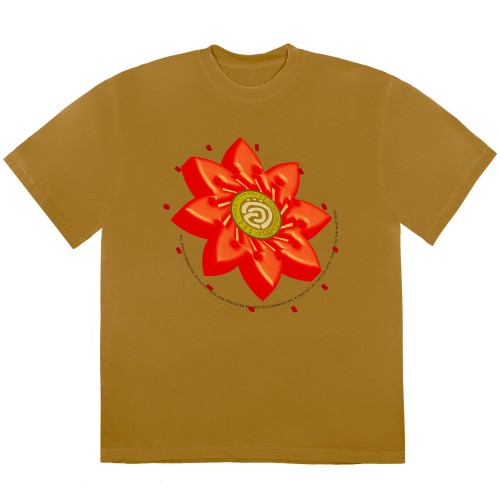 Оригинальный шмот Travis Scott Cactus Jack Flower T-shirt Gold