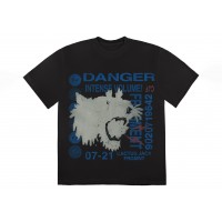 Travis Scott Cactus Jack For Fragment Danger Tee Washed Black