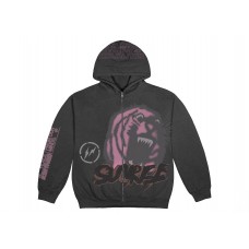 Travis Scott Cactus Jack For Fragment Sunrise Zip Up Hoodie Black