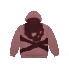 Travis Scott Cactus Jack For Mastermind Skull Zip Up Hoodie Washed Red