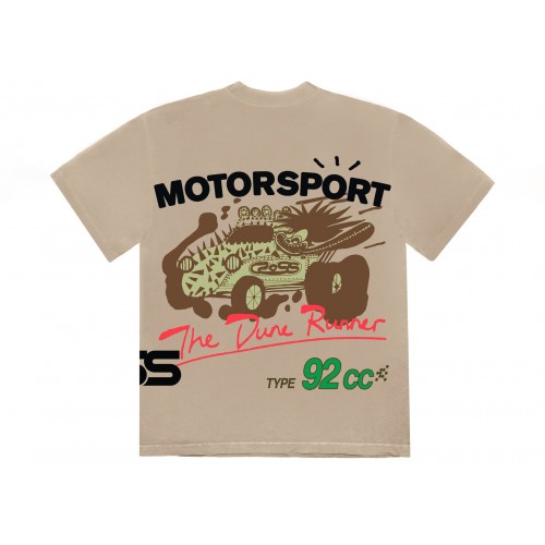 Оригинальный шмот Travis Scott Cactus Jack Motor Sport Tee Tan