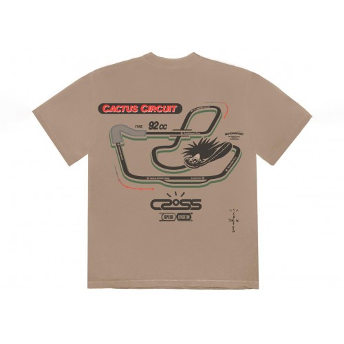 Оригинальный шмот Travis Scott Cactus Jack Racetrack Tee Tan