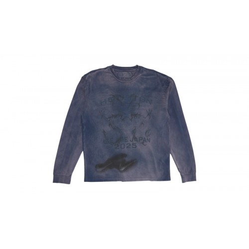 Travis Scott Cactus Jack x Fragment x Nike Houston To Ise Mie Longsleeve Washed Blue