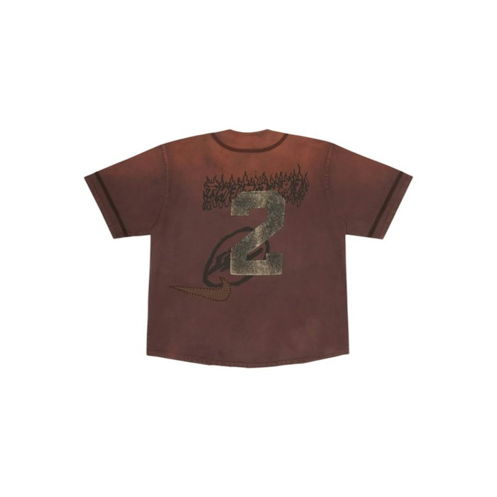 Джерси Travis Scott Cactus Jack x Fragment x Nike Tokyo Jack Retro Baseball Jersey Brown Джерси Travis Scott Cactus Jack x Fragment x Nike Tokyo Jack Retro Baseball Jersey Brown