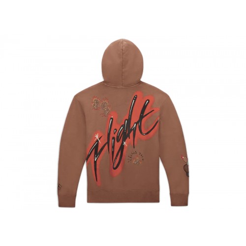 Оригинальный шмот Travis Scott x Jordan Flight Graphic Hoodie (Asia Sizing) Archaeo Brown