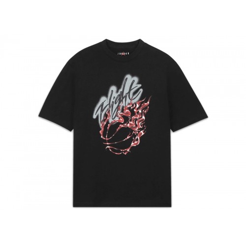 Оригинальный шмот Travis Scott x Jordan Flight Graphic T-Shirt (Asia Sizing) Black