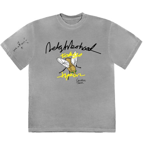 Оригинальный шмот Travis Scott Cactus Jack x Neighborhood Carousel T-shirt Grey