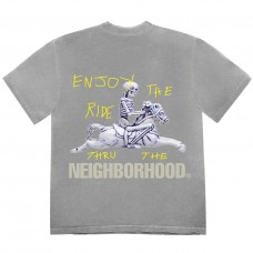 Travis Scott Cactus Jack x Neighborhood Carousel T-shirt Grey