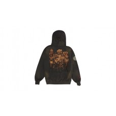 Travis Scott Cactus Jack x Takashi Murakami Hollow Hoodie Brown