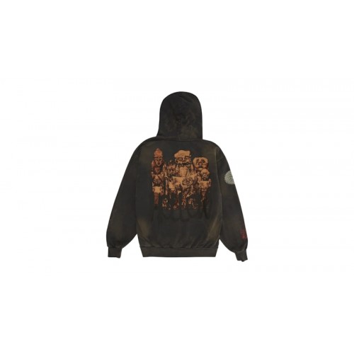 Travis Scott Cactus Jack x Takashi Murakami Hollow Hoodie Brown