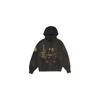 Travis Scott Cactus Jack x Takashi Murakami Hollow Hoodie Brown