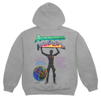 Travis Scott CJ Astro Hoodie Washed Grey