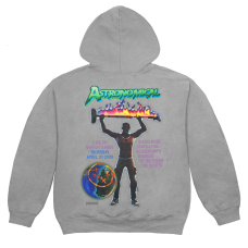 Travis Scott CJ Astro Hoodie Washed Grey
