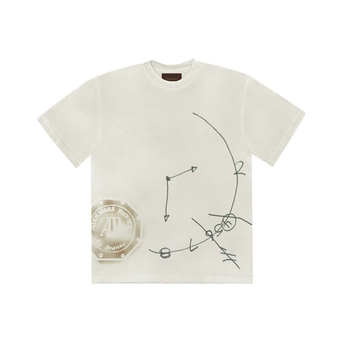 Футболка Travis Scott CJ x Audemars Piguet Time Zones Tee White Футболка Travis Scott CJ x Audemars Piguet Time Zones Tee White