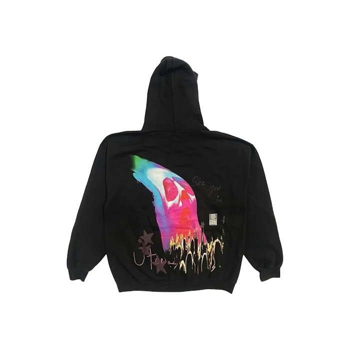 Худи Travis Scott Face Melt Hoodie Black Худи Travis Scott Face Melt Hoodie Black