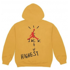 Travis Scott Jordan Cactus Jack Highest Hoodie Gold