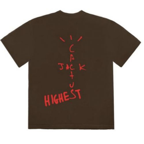 Оригинальный шмот Travis Scott Jordan Cactus Jack Highest T Shirt Brown