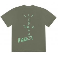 Travis Scott Jordan Cactus Jack Highest T Shirt Olive