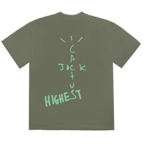 Оригинальный шмот Travis Scott Jordan Cactus Jack Highest T Shirt Olive