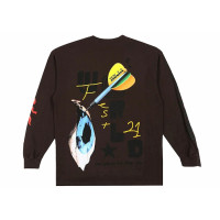 Travis Scott Otherside Long-Sleeve T-shirt Brown