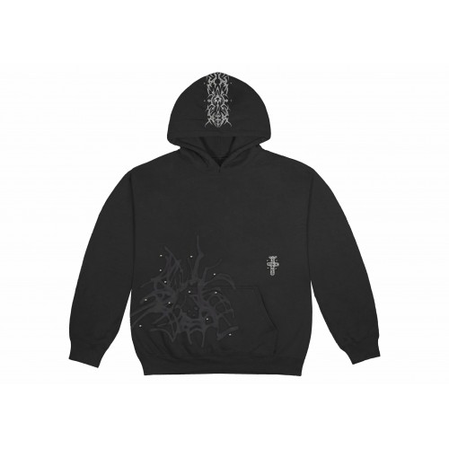 Оригинальный шмот Travis Scott Studded Pullover Hoodie Black