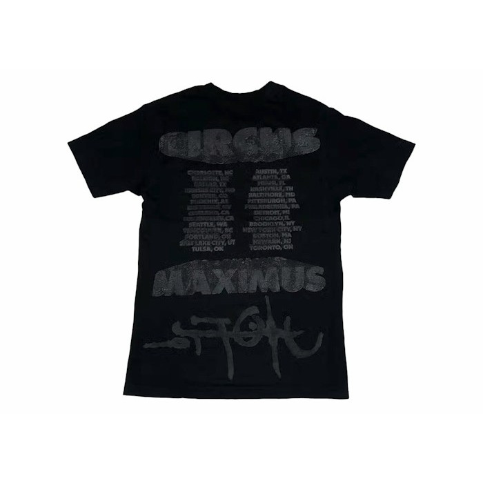 Футболка Travis Scott Utopia Circus Maximus 2023 Tour II Tee Black Футболка Travis Scott Utopia Circus Maximus 2023 Tour II Tee Black