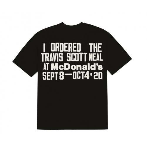Оригинальный шмот Travis Scott x CPFM 4 CJ Burger Mouth T-Shirt Black