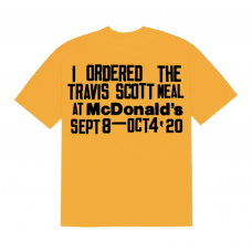 Travis Scott x CPFM 4 CJ Burger Mouth T-Shirt Gold