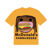 Travis Scott x CPFM 4 CJ Burger Mouth T-Shirt Gold